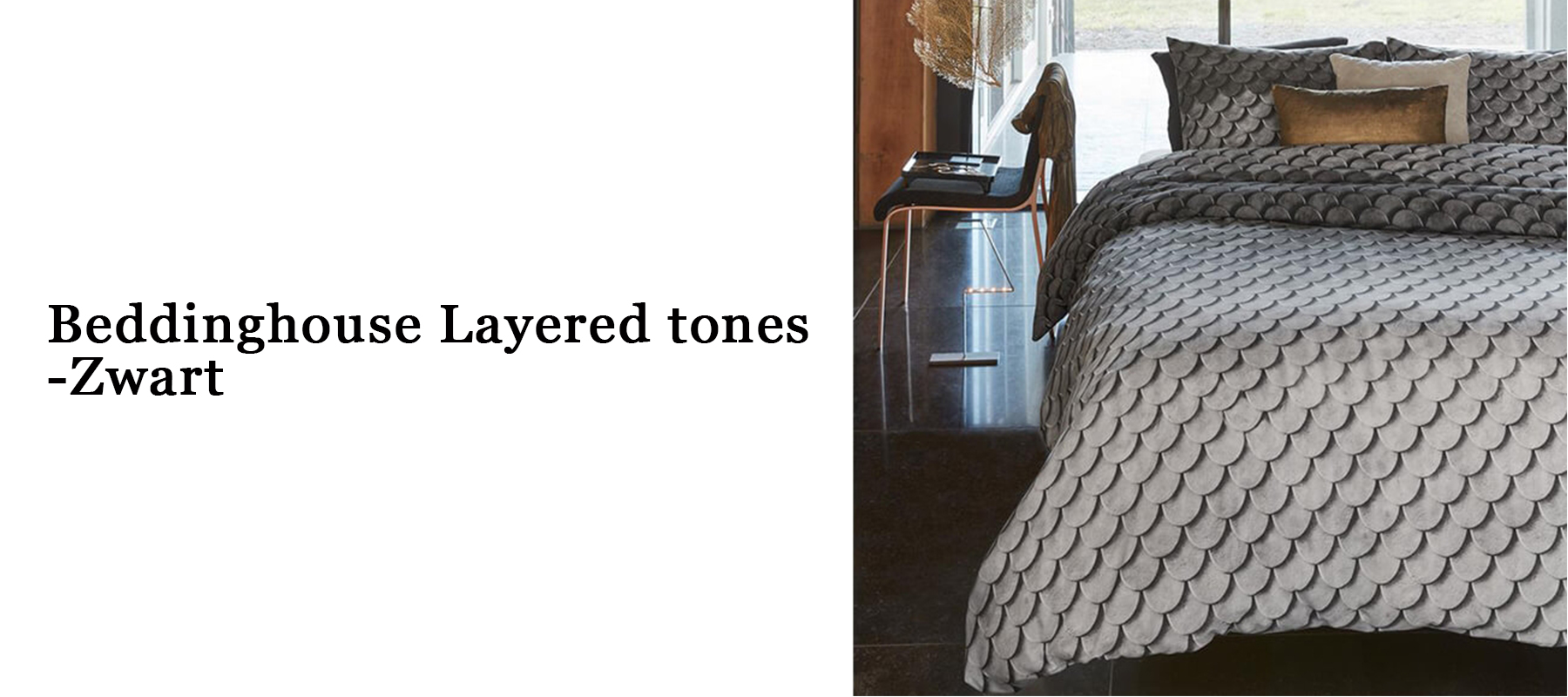 Beddinghouse Layered Tones zwart